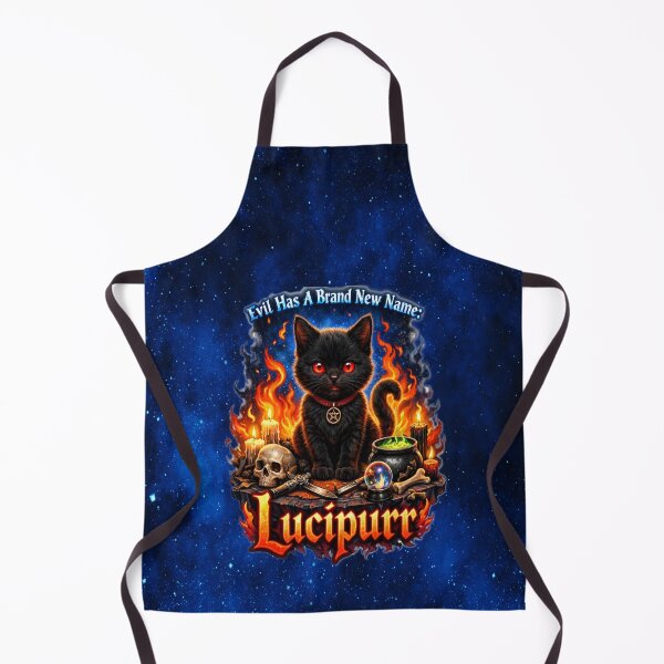 Item preview, Lucipurr – Evil Has a Brand New Name | Gothic Black Cat Occult T-Shirt Design designed and sold by MysticOzzy.