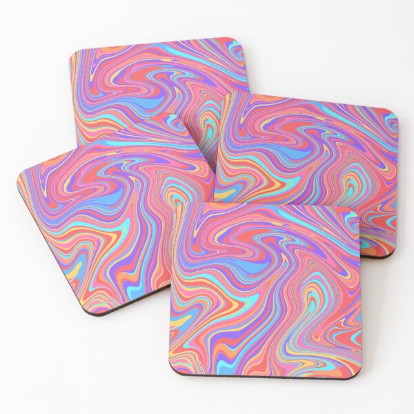 Item preview, Colorful Rainbow Trippy Psychedelic Abstract Liquid Swirl Design designed and sold by Nesstitches.