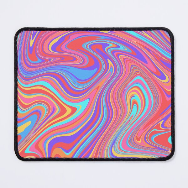Item preview, Colorful Rainbow Trippy Psychedelic Abstract Liquid Swirl Design designed and sold by Nesstitches.