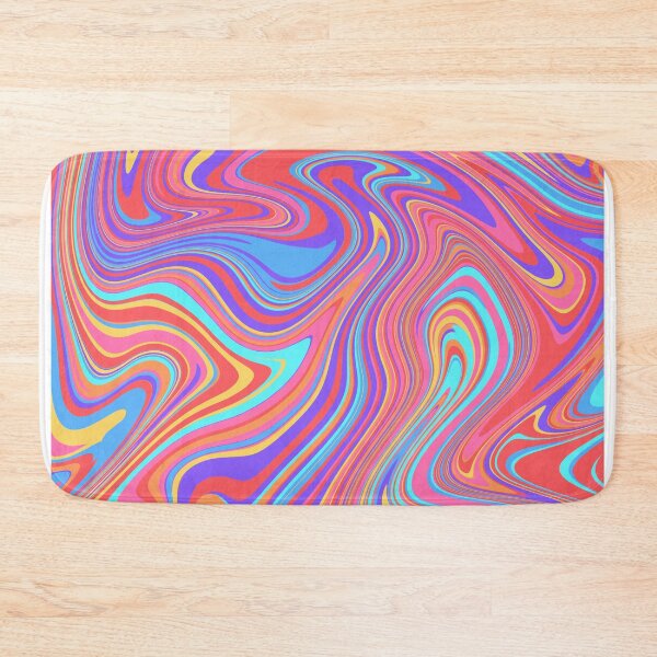 Item preview, Colorful Rainbow Trippy Psychedelic Abstract Liquid Swirl Design designed and sold by Nesstitches.