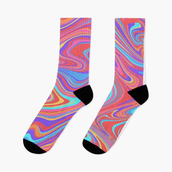 Item preview, Colorful Rainbow Trippy Psychedelic Abstract Liquid Swirl Design designed and sold by Nesstitches.