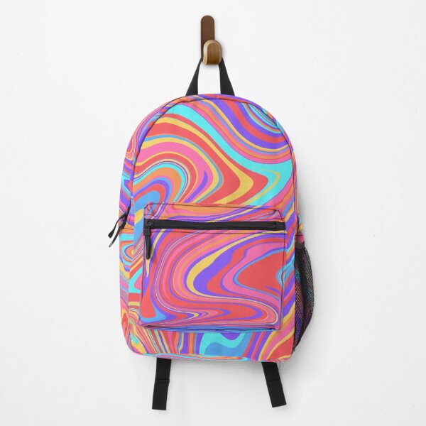 Item preview, Colorful Rainbow Trippy Psychedelic Abstract Liquid Swirl Design designed and sold by Nesstitches.