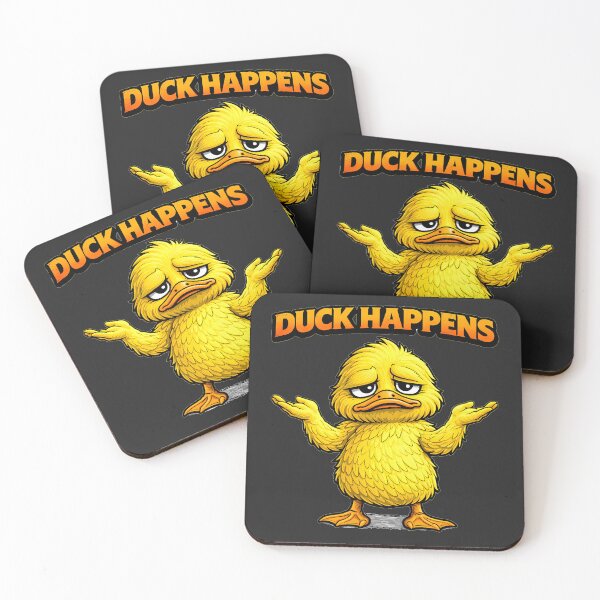 Item preview, Duck Happens Funny Duck Meme – Relatable Animal Design designed and sold by AuraloomAtelier.