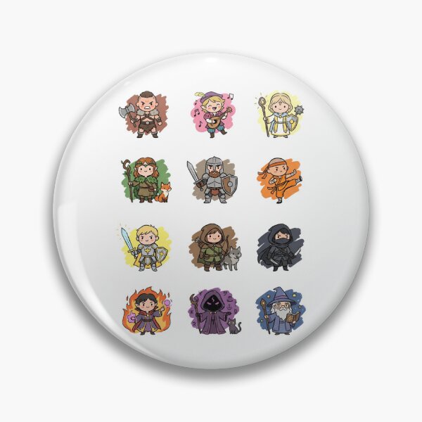 Item preview, Cute Fantasy RPG Characters Tabletop Roleplaying Party Shirt designed and sold by Fenay Designs.
