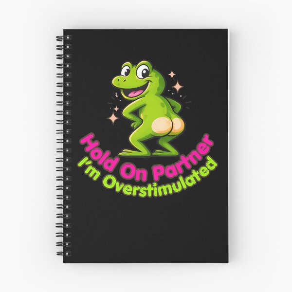 Item preview, Overstimulated Frog Chaos Meme – Hold On Partner I’m Overstimulated designed and sold by StaticMood.
