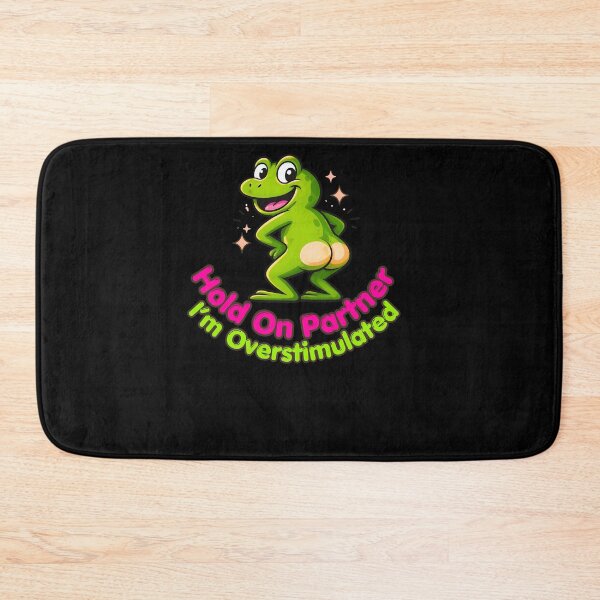Item preview, Overstimulated Frog Chaos Meme – Hold On Partner I’m Overstimulated designed and sold by StaticMood.