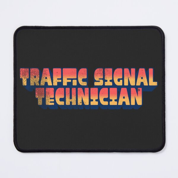 Item preview, Traffic Signal Technician — Retro Construction Print designed and sold by omwvisual.