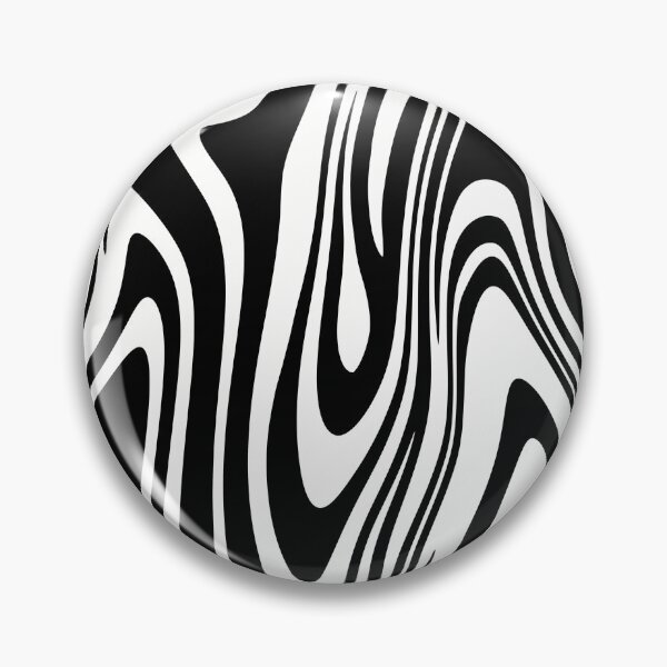 Item preview, Black and White Zebra Abstract Liquid Swirl Design designed and sold by Nesstitches.