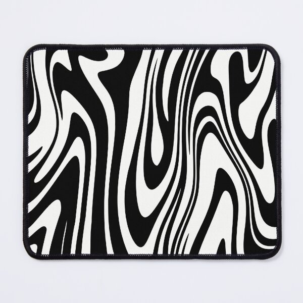 Item preview, Black and White Zebra Abstract Liquid Swirl Design designed and sold by Nesstitches.