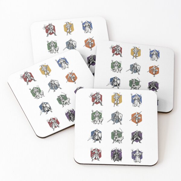 Item preview, Fantasy RPG Classes Hexagon Badges Tabletop Gaming Shirt designed and sold by Fenay Designs.