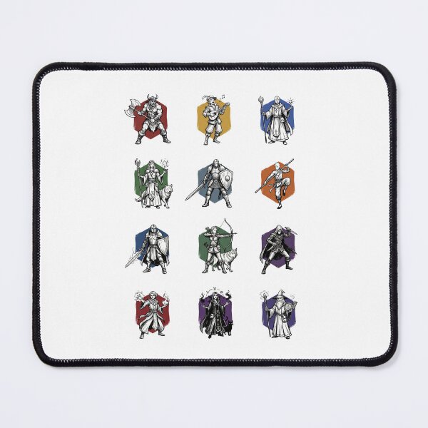 Item preview, Fantasy RPG Classes Hexagon Badges Tabletop Gaming Shirt designed and sold by Fenay Designs.