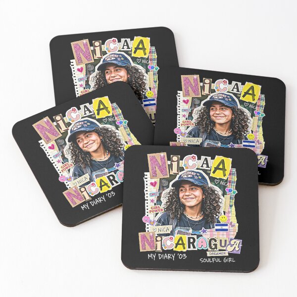 Item preview, Nicaragua Nica Girl Scrapbook Art Print designed and sold by graphixpolash.