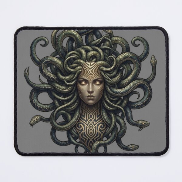 Item preview, Ancient Greek Mythology Medusa Gold & Black designed and sold by Remix Vision.