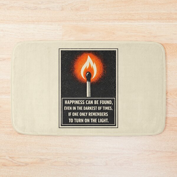 Item preview, Vintage Matchstick Happiness Light Quote Shirt designed and sold by agearb.
