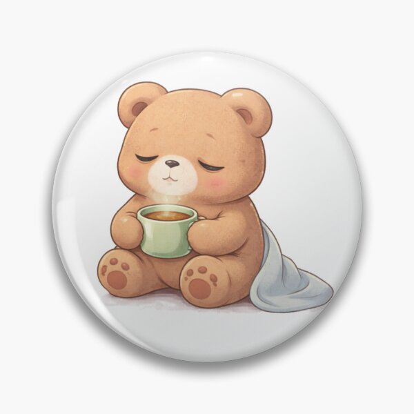 Item preview, Cozy Tea Bear | Cute Kawaii Aesthetic | Self Care Relaxing Mood Design designed and sold by The Mood Index.