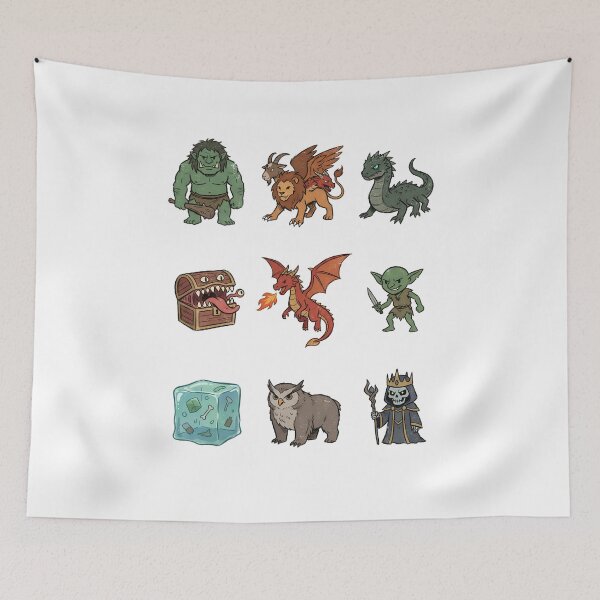 Item preview, Classic Fantasy RPG Monsters Tabletop Roleplaying Graphic Shirt designed and sold by Fenay Designs.