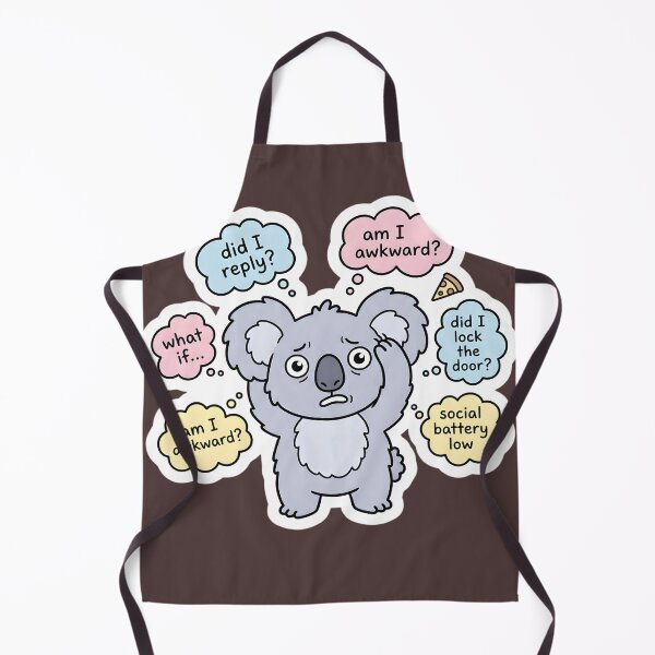 Item preview, Anxious Koala Overthinking Cartoon Character designed and sold by Koalangel.