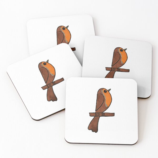 Aperçu de l'œuvre Un Robin funky créée et vendue par FunkyBirdDesign.