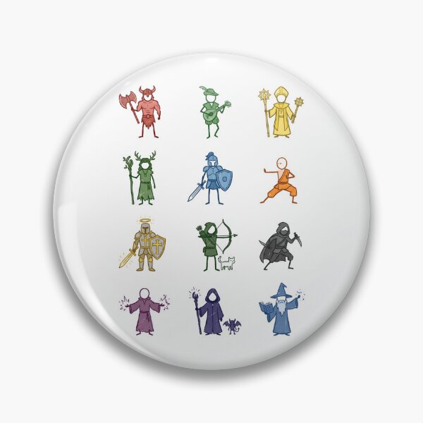 Item preview, Fantasy RPG Character Classes Stick Figure Humor Shirt designed and sold by Fenay Designs.