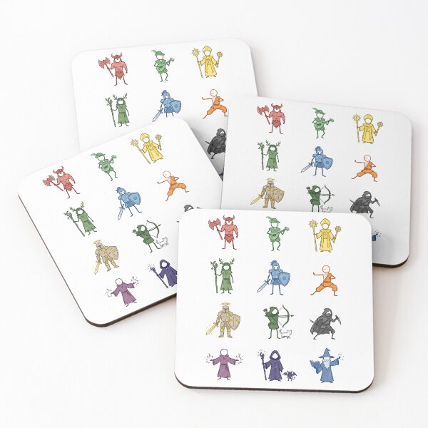 Item preview, Fantasy RPG Character Classes Stick Figure Humor Shirt designed and sold by Fenay Designs.