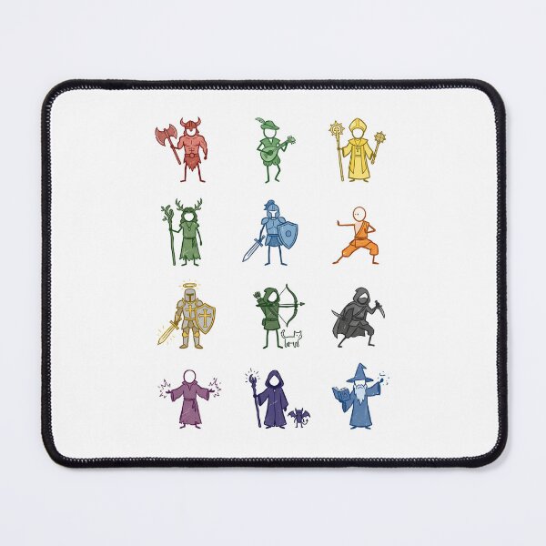 Item preview, Fantasy RPG Character Classes Stick Figure Humor Shirt designed and sold by Fenay Designs.