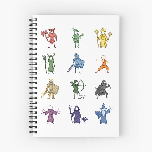 Item preview, Fantasy RPG Character Classes Stick Figure Humor Shirt designed and sold by Fenay Designs.