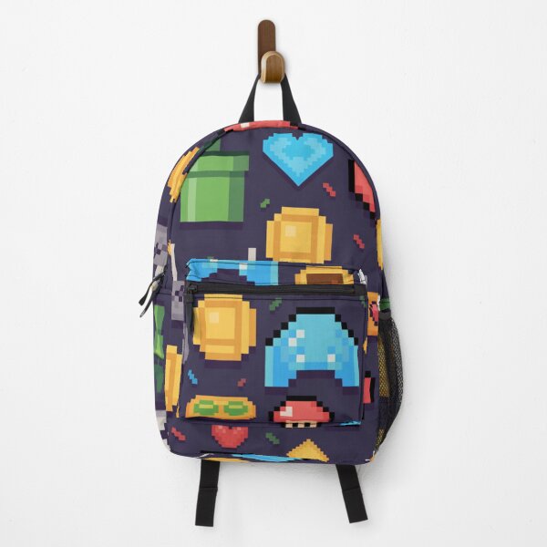 Item preview, Pixel Art Retro Gaming Seamless Pattern – 8-Bit Icons designed and sold by Midnight Veil Designs.