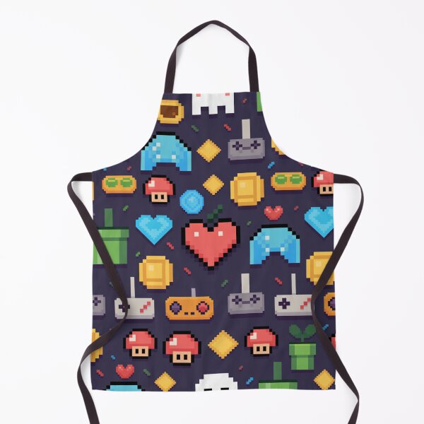 Item preview, Pixel Art Retro Gaming Seamless Pattern – 8-Bit Icons designed and sold by Midnight Veil Designs.