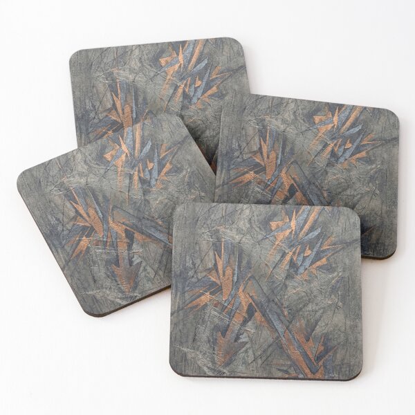 Item preview, Copper Vector Arrows Abstract Metallic Geometric Art designed and sold by Printpix.