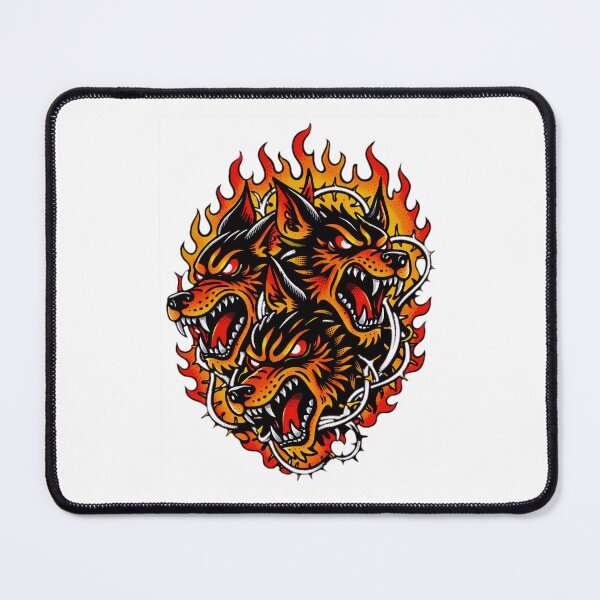 Item preview, Cerberus Mythology – Three‑Headed Guardian Illustration designed and sold by majesty-prints.