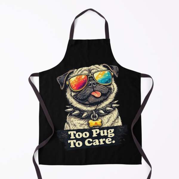 Item preview, Too Pug To Care – Funny Sarcastic Pug with Sunglasses designed and sold by UnicornDreamers.