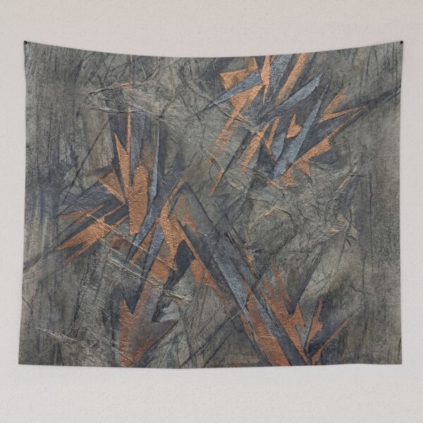 Item preview, Copper Vector Arrows Abstract Metallic Geometric Art designed and sold by Printpix.