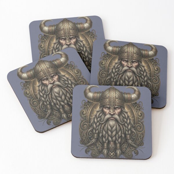 Item preview, Viking Warrior Odin Spirit Norse Mythology Bronze Art designed and sold by Remix Vision.