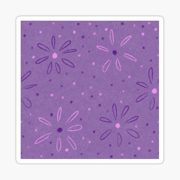 Summer Rainbow Patterns Collection - Violet Sticker