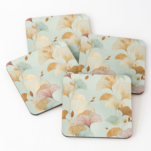 Item preview, Coastal Ginkgo Breeze  designed and sold by AquamaraArt.