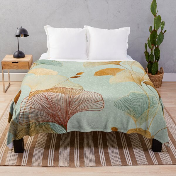Item preview, Coastal Ginkgo Breeze  designed and sold by AquamaraArt.