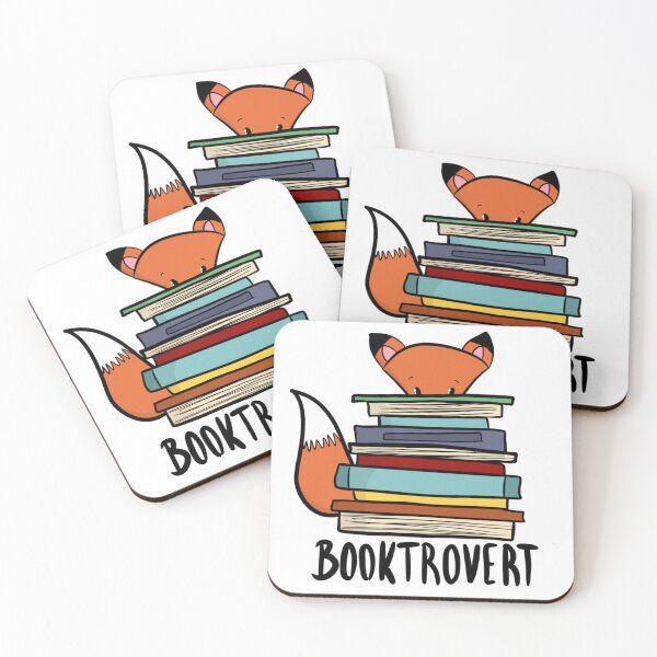 Item preview, Cute Fox Booktrovert Introvert Book Lover designed and sold by DesignFreakArt.