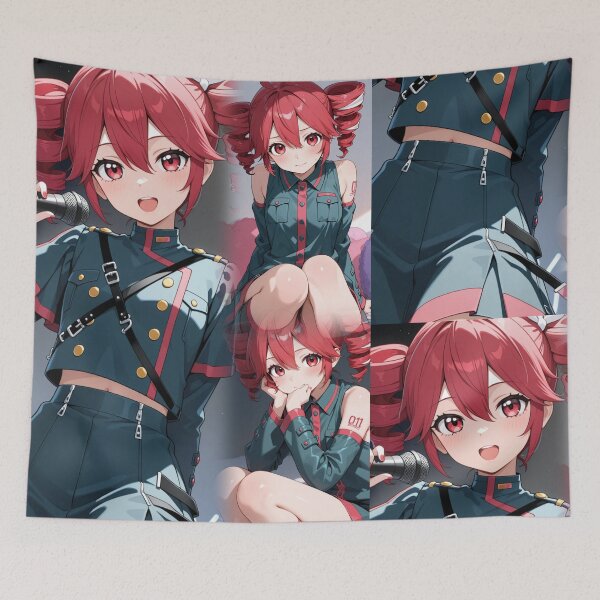 Item preview, Kasane Teto — Digital Illustration Anime UTAU Cyberpunk designed and sold by Planet Utoppia.