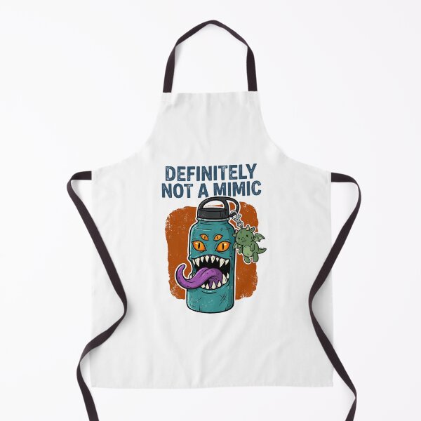 Item preview, Definitely Not A Mimic Funny Tabletop RPG Monster Water Bottle designed and sold by Fenay Designs.
