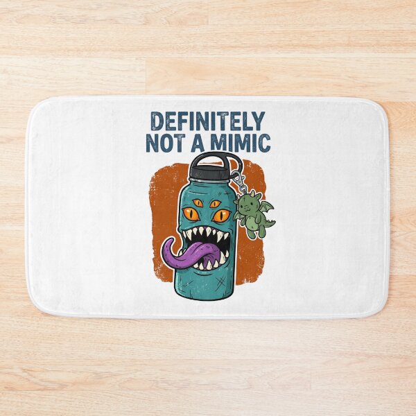 Item preview, Definitely Not A Mimic Funny Tabletop RPG Monster Water Bottle designed and sold by Fenay Designs.