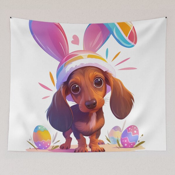 Item preview, Funny Dachshund Bunny designed and sold by CritterSquad.