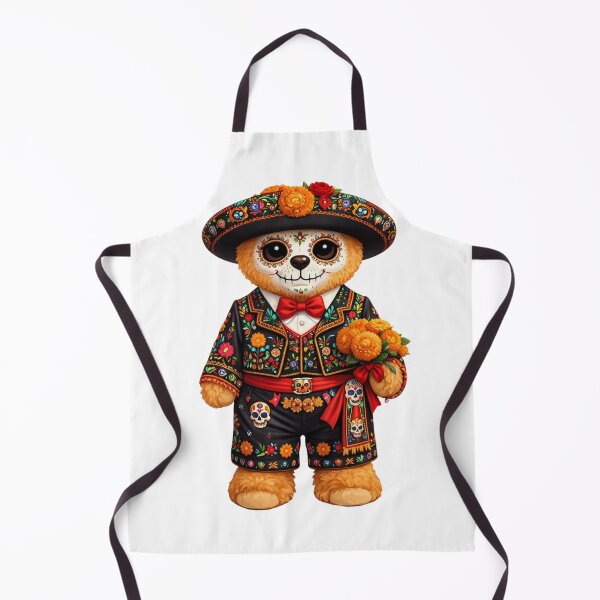 Item preview, Cute Day of the Dead Sugar Skull Mariachi Teddy Bear Illustration designed and sold by CuteBear87.
