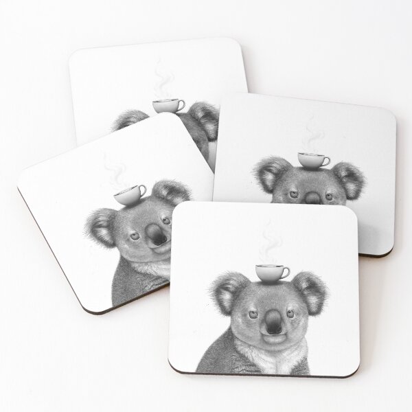 Item preview, Koala with cappuccino designed and sold by Valeriya Korenkova Kodamorkovkart.