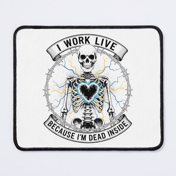 Item preview, I Work Live Because I’m Dead Inside - Funny Electrician & Blue Collar Humor Shirt designed and sold by Veteran Designs.