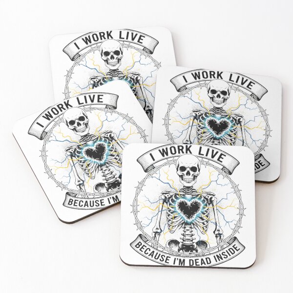 Item preview, I Work Live Because I’m Dead Inside - Funny Electrician & Blue Collar Humor Shirt designed and sold by Veteran Designs.
