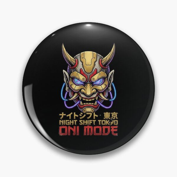 Item preview, Oni Mask Cyberpunk Tokyo Night Shift Demon designed and sold by WildBoysShop.