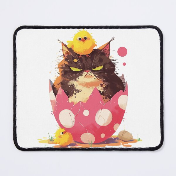Item preview, Grumpy Easter Chick Cat designed and sold by CritterSquad.