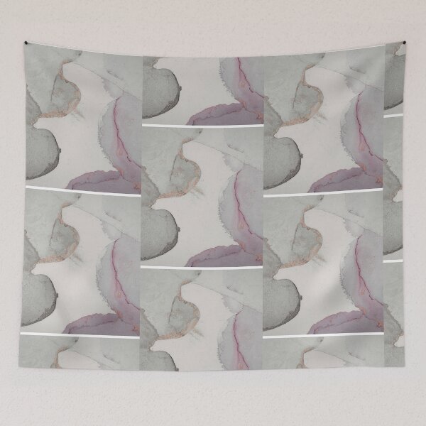 Item preview, Modern Geometric Fusion - Earthy Mid-Century Abstract & Ink Texture Art designed and sold by meri3465.