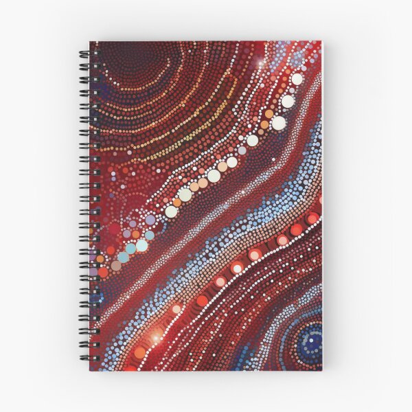 Item preview, Aboriginal Inspired Dot Art - Gentle Lava Waves designed and sold by GrinGalore.