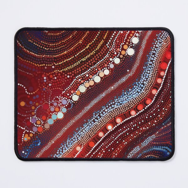 Item preview, Aboriginal Inspired Dot Art - Gentle Lava Waves designed and sold by GrinGalore.